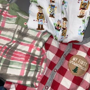 NB 1st christmas PJ footies